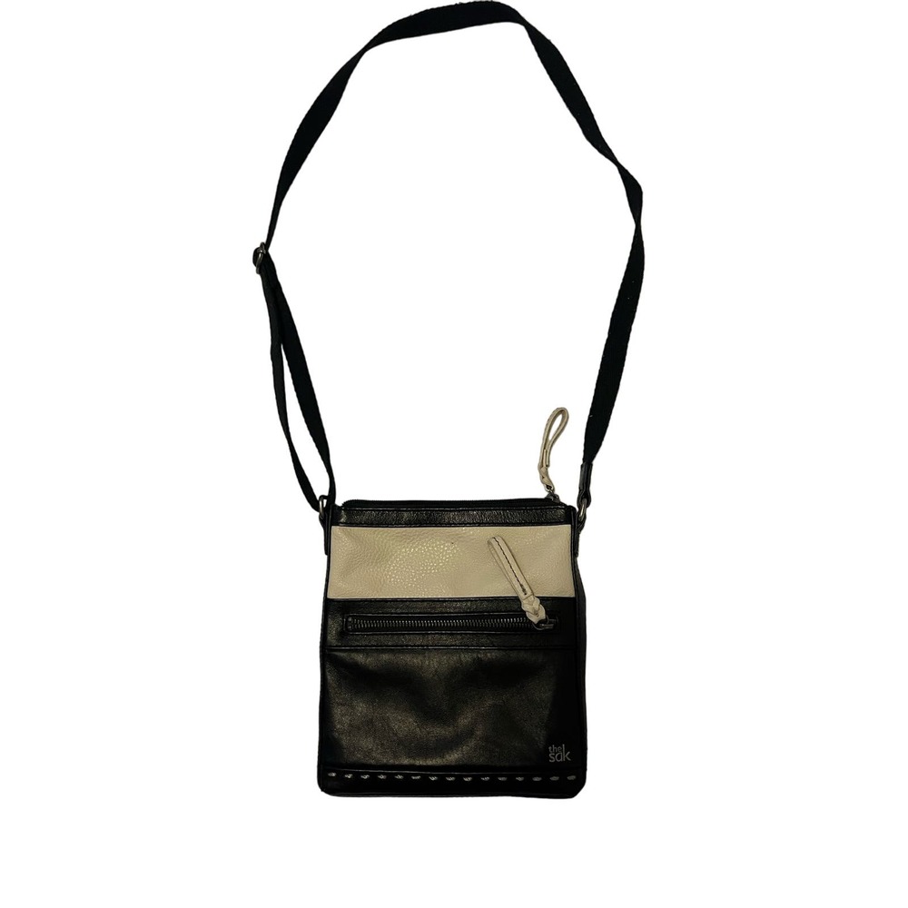 The Sak crossbody two-toned black/white